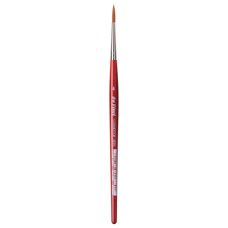 COSMOTOP-SPIN Silkpainting Brush, Synthetic, Watercolor, Round, Size 4