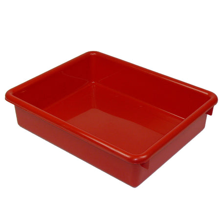 Stowaway&reg; 3" Letter Tray no Lid, Red