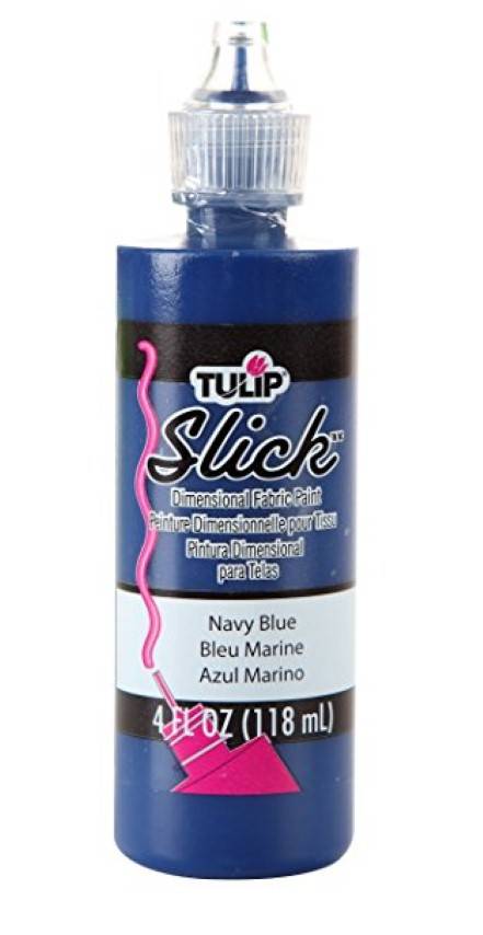 Tulip Dimensional Fabric Paint Slick 4 oz. Bottles Navy Blue