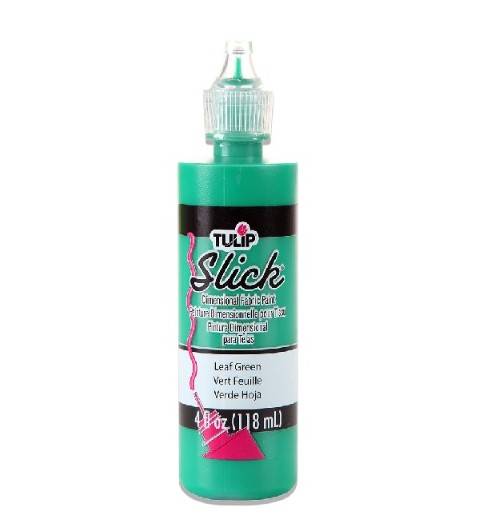 Tulip Dimensional Fabric Paint Slick 4 oz. Bottles Leaf Green