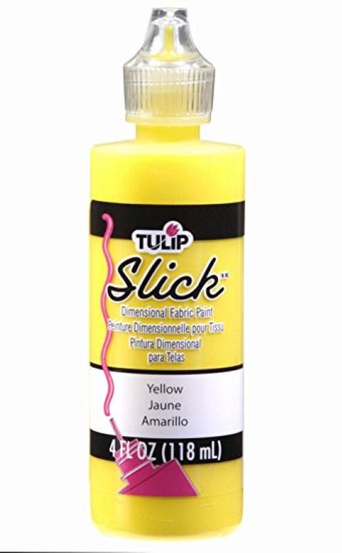 Tulip Dimensional Fabric Paint Slick 4 oz. Bottles Yellow
