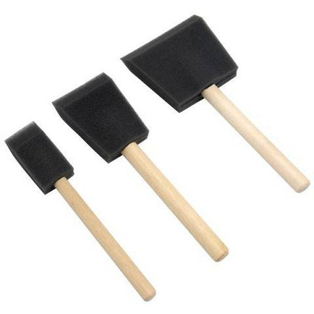 wooden handle Foam Brush 3-Inch