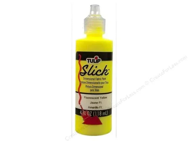 Tulip Dimensional Fabric Paint Slick 4 oz. Bottles Hot Yellow
