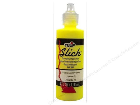 Tulip Dimensional Fabric Paint Slick 4 oz. Bottles Hot Yellow