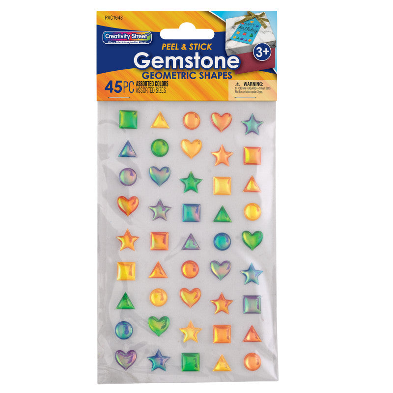Peel & Stick Gemstones, Geometric Shapes