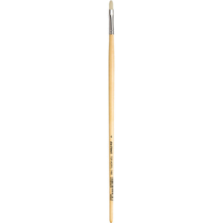 TOP-ACRYL White Brush, Synthetic, Acrylic & Oil, Filbert, Series 7482, Size 4