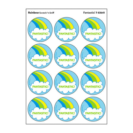 Fantastic!/Rainbow scent Retro Scratch 'n Sniff Stinky Stickers&reg;, 24 ct.