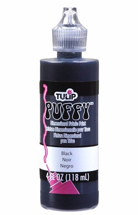 Tulip Dimensional Fabric Paint 4oz Puffy Black