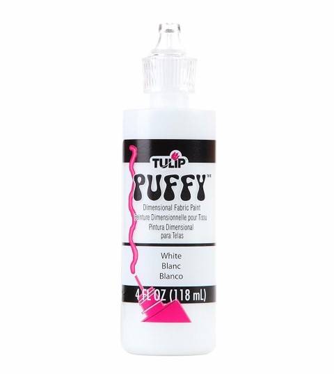 Tulip Dimensional Fabric Paint 4oz Puffy White