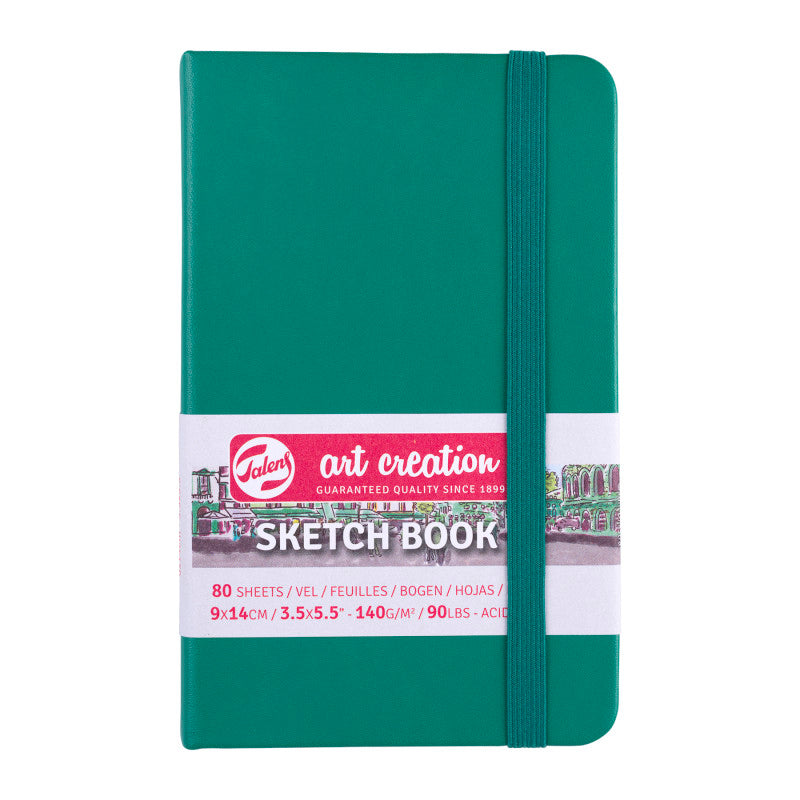Sketchbook, 80 Sheets, 90lbs, Forest Green Cover, 3.5" x 5.5" fb5a363a109868281b8481eb2b01cb249bd8707b