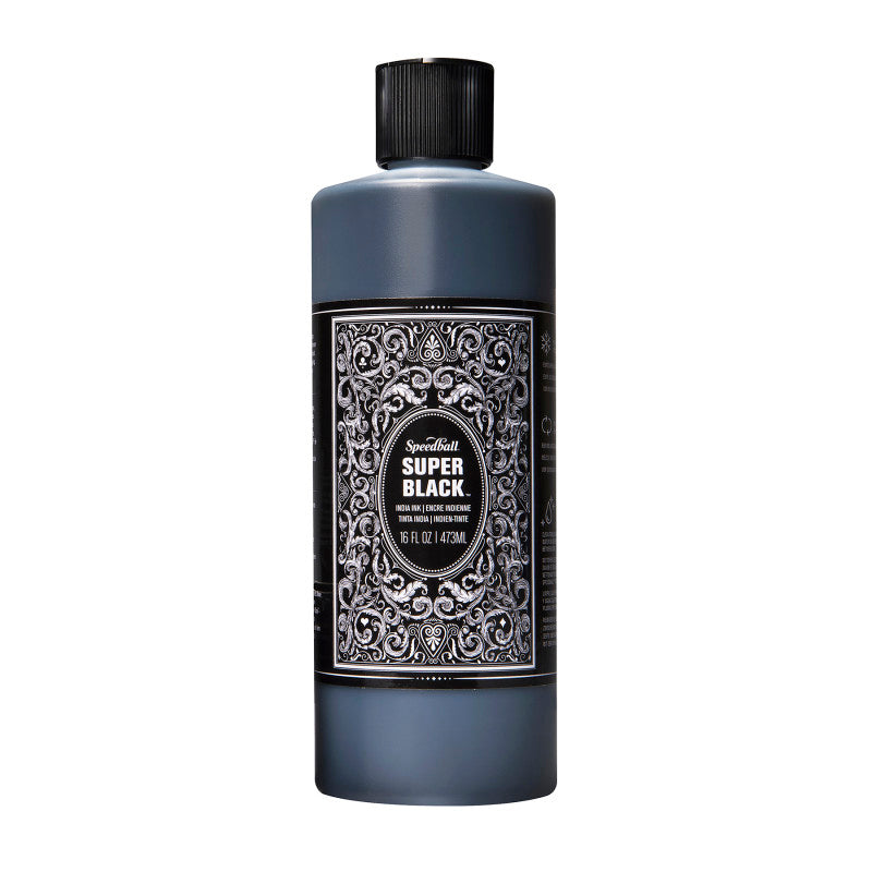 Super Black India Ink, 16 oz