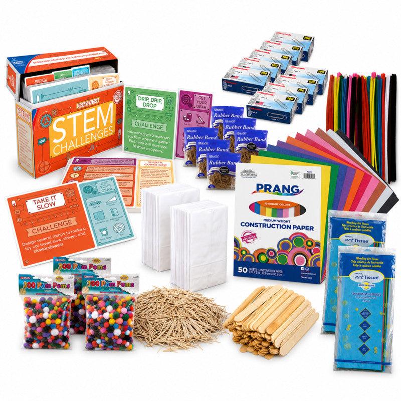 STEM Challenges Learning Cards & Supply Kit, Grades 2-5