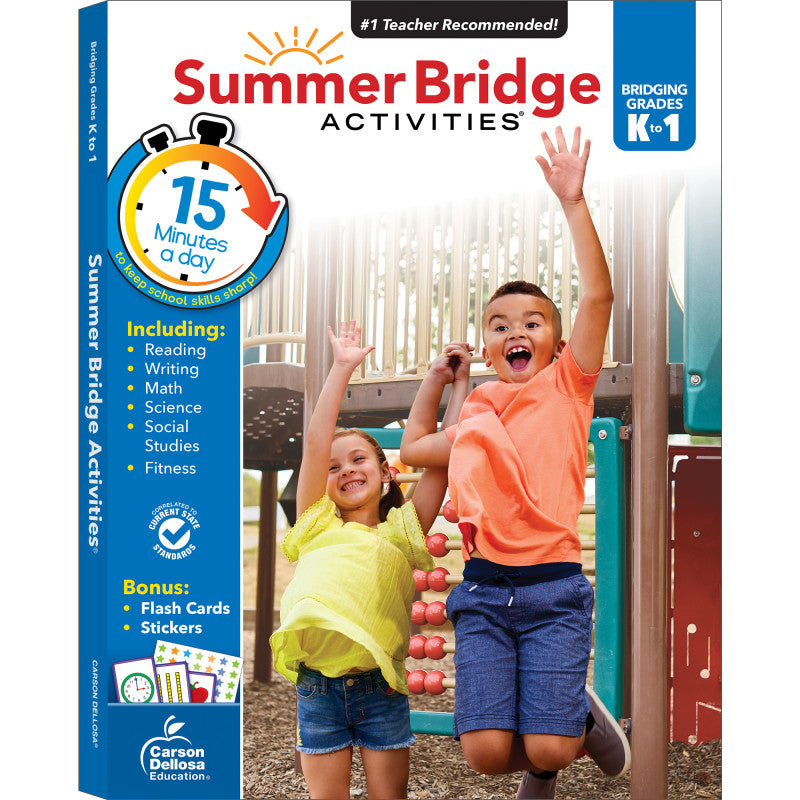 Summer Bridge Activities&reg; Workbook, Grade K-1, Paperback