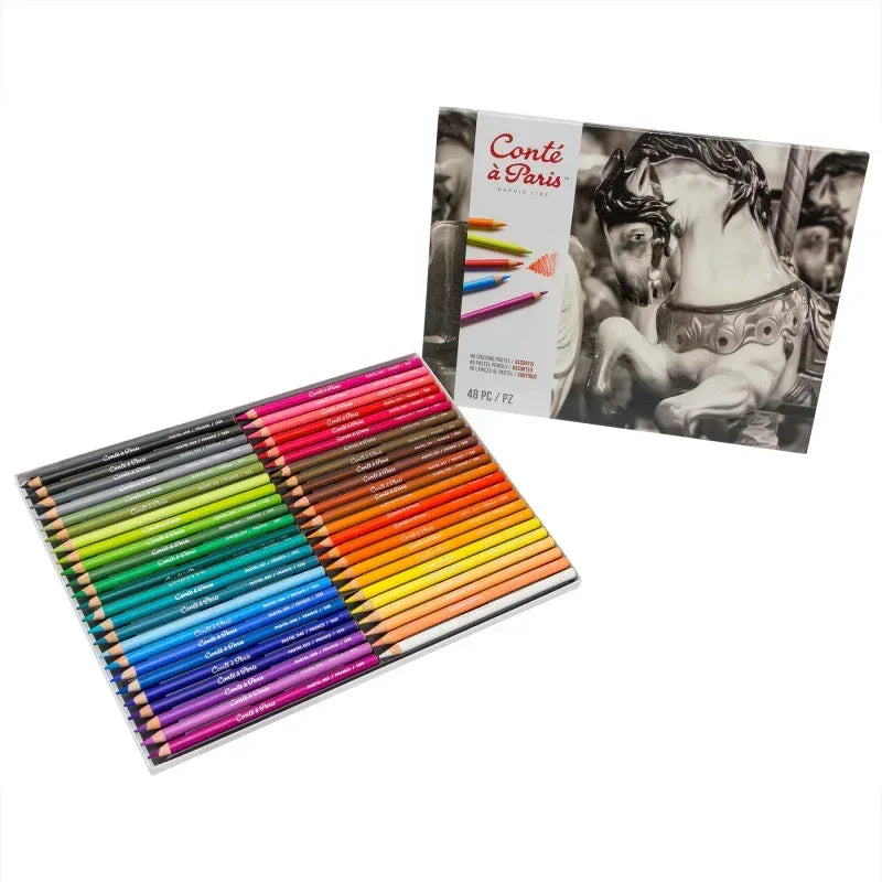 Pastel Pencils, Assorted Colors, Set of 48