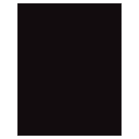 Premium Coated Poster Board, Black, 22" x 28", 25 Sheets