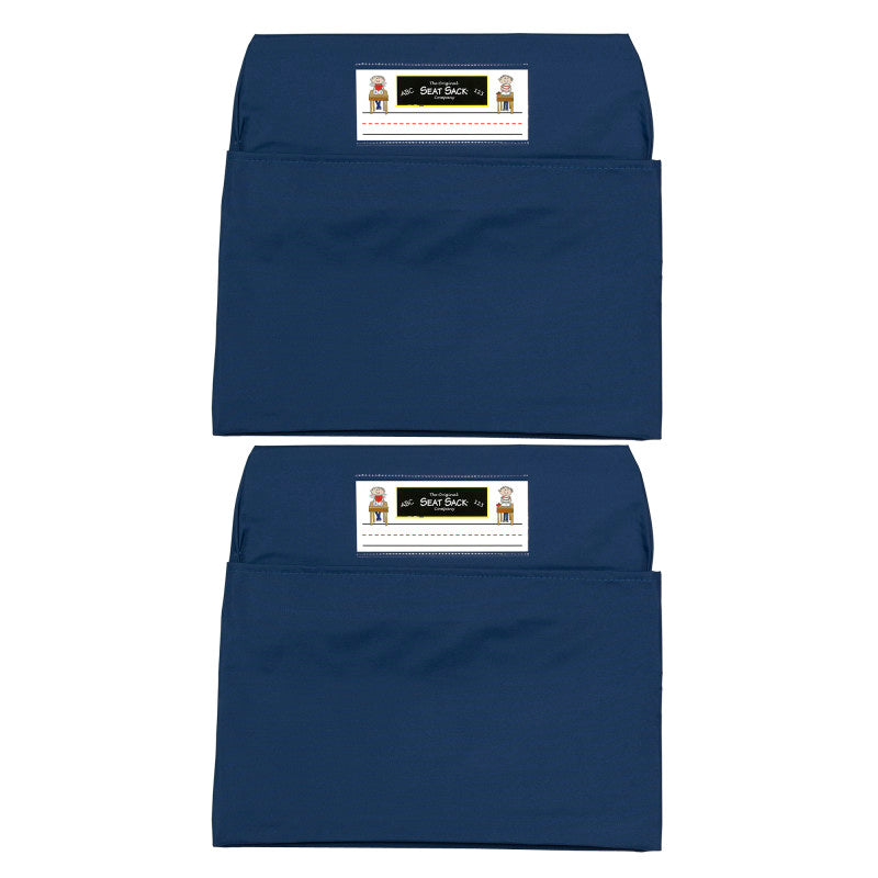 Seat Sack, Medium, 15 inch, Chair Pocket, Blue, Pack of 2