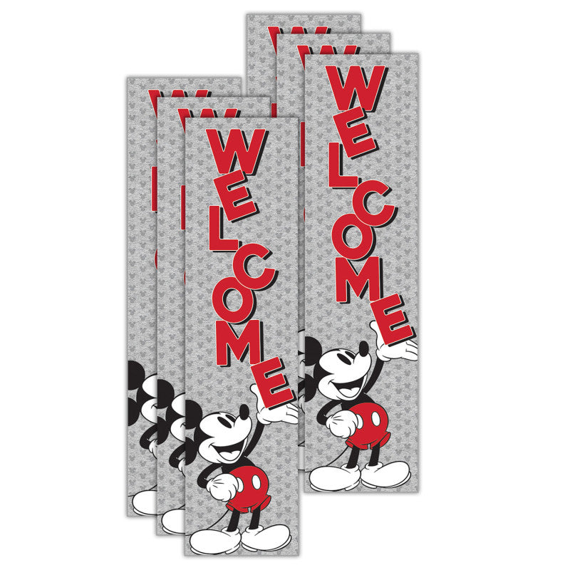 Mickey Mouse&reg; Throwback Welcome Vertical Banner, 12" x 45", Pack of 6