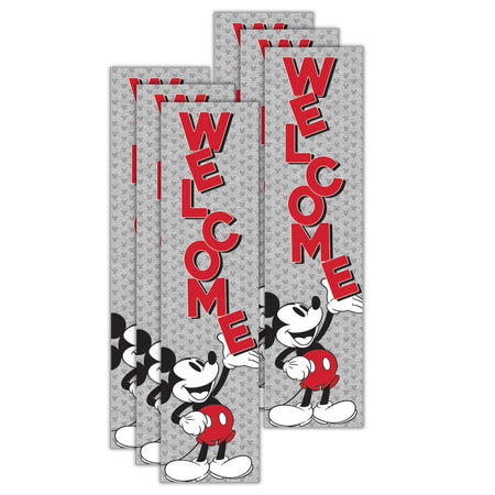 Mickey Mouse&reg; Throwback Welcome Vertical Banner, 12" x 45", Pack of 6