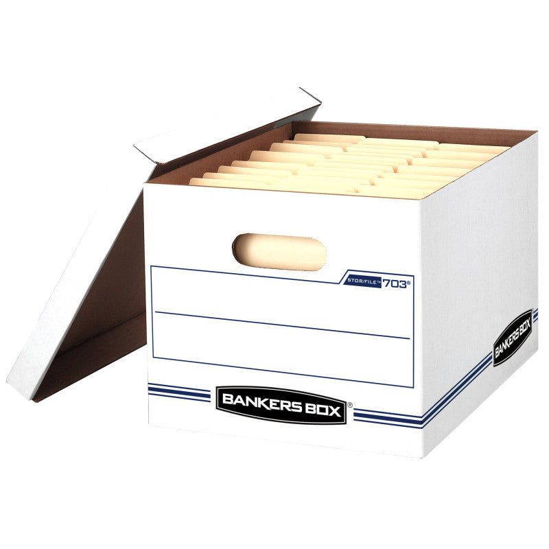 Stor/File Storage Box with Lift-Off Lid, Letter/Legal, 12 x 10 x 15 Inches