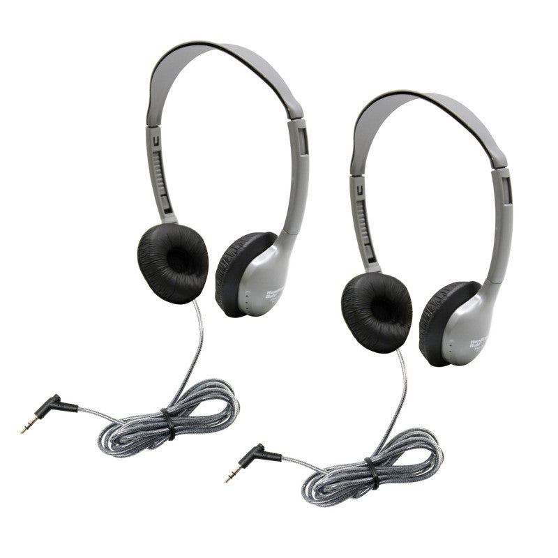 SchoolMate&trade; Personal Stereo Headphone with Leatherette Cushions, Pack of 2