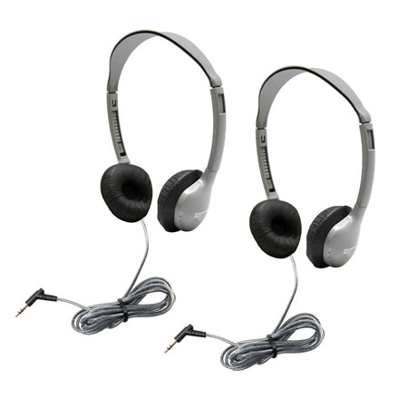 SchoolMate&trade; Personal Stereo Headphone with Leatherette Cushions, Pack of 2