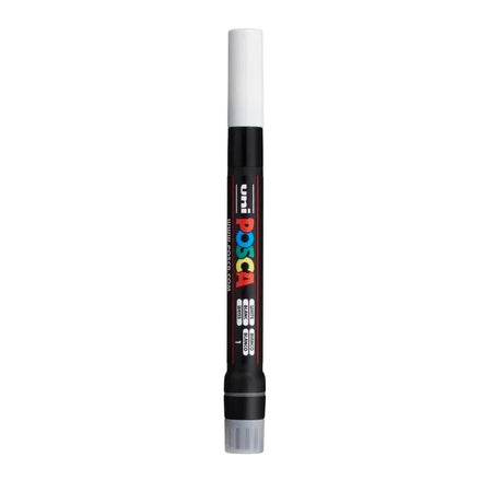 uni® POSCA PCF-350 Water-Based Paint Markers, Brush Tip (1-10mm), White