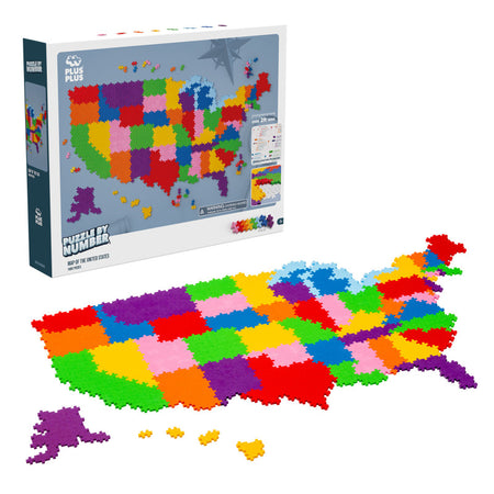 Plus-Plus&reg; Puzzle By Number&reg; - 1400 pc Map of the United States