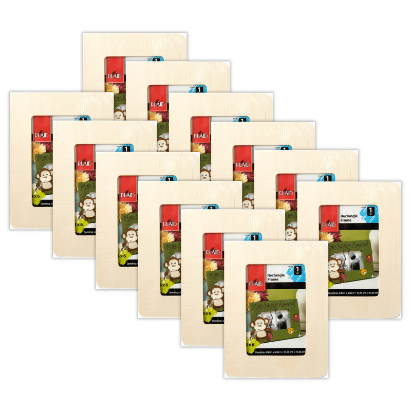 Value Frame, Rectangle, 8" x 6", 4" x 6" Opening, Pack of 12