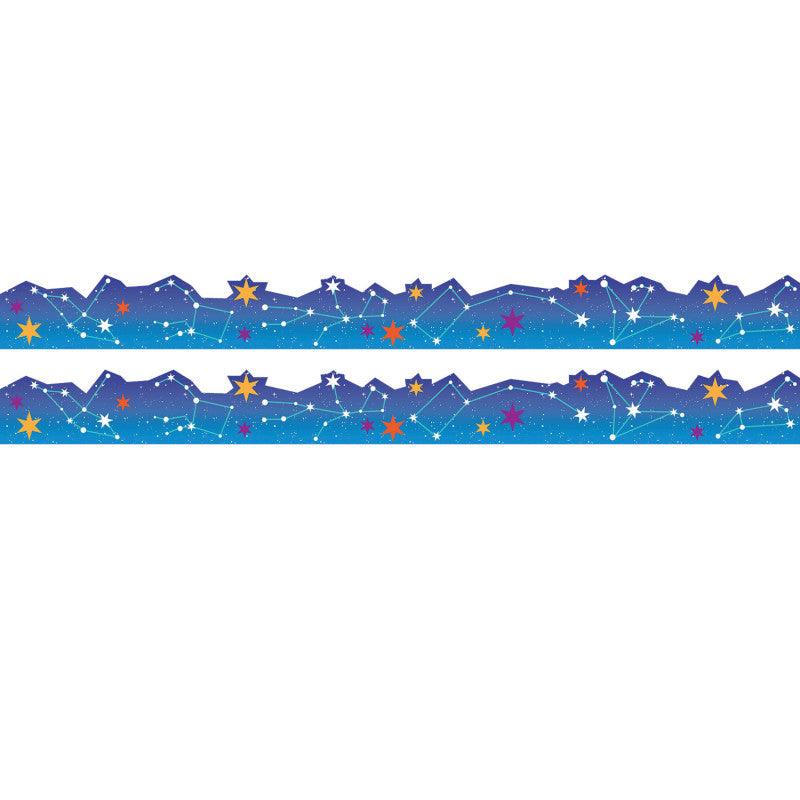 Mission to Explore Constellations Extra Wide Classroom Border Trim, 24 Strips, 2-Pack