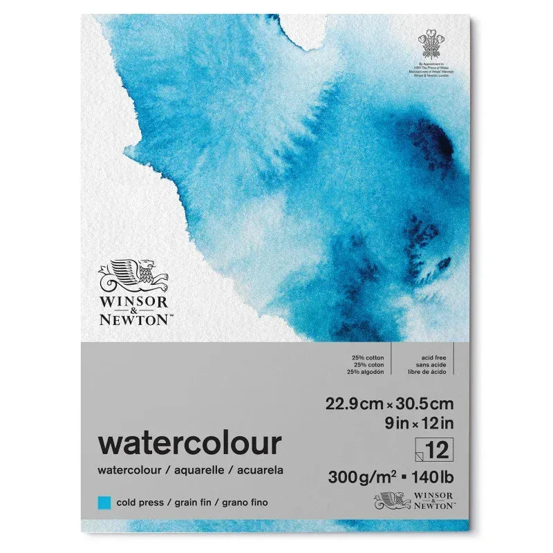 W&N Watercolour Pad 140lb CP - 9x12" (12 sheets)
