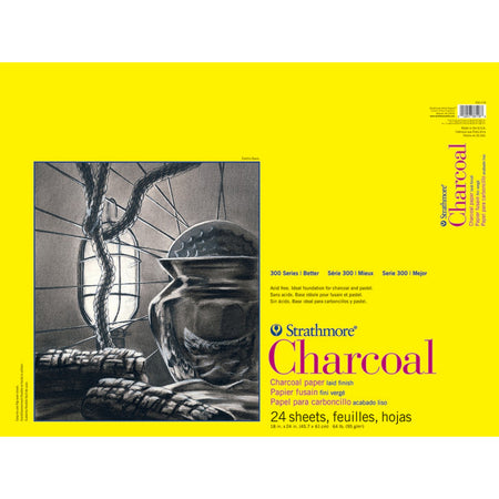 300 Series Charcoal Pad, Glue Binding, 24 Sheet, 18x24 inch, 1 Count