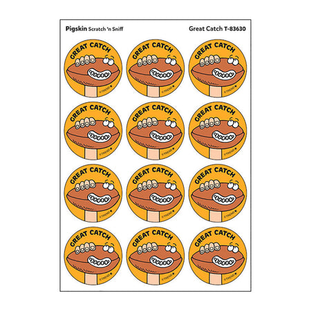Great Catch/Pigskin Scent Retro Scratch 'n Sniff Stinky Stickers&reg;, 24 ct.