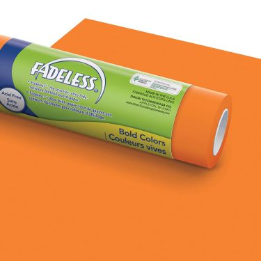 Pacon Fadeless Bulletin Board Art Paper Rolls, 4-Feet by 50-Feet Orange