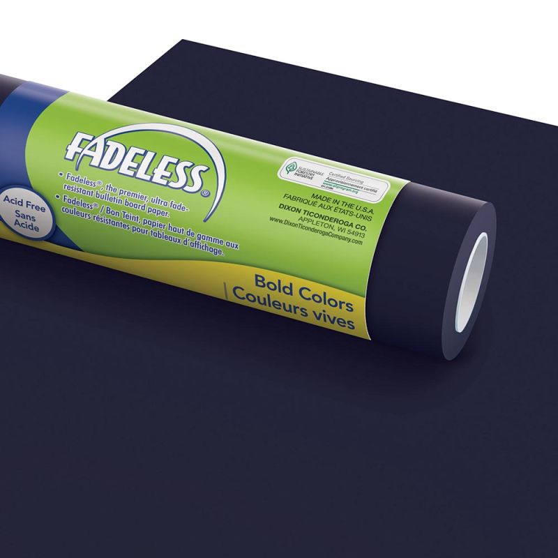 Pacon Fadeless Bulletin Board Art Paper Rolls, 4-Feet by 50-Feet Dark Rich Blue