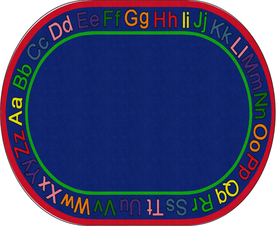 KNOW YOUR ABCs OVAL CARPETS 10'6 x 13'2