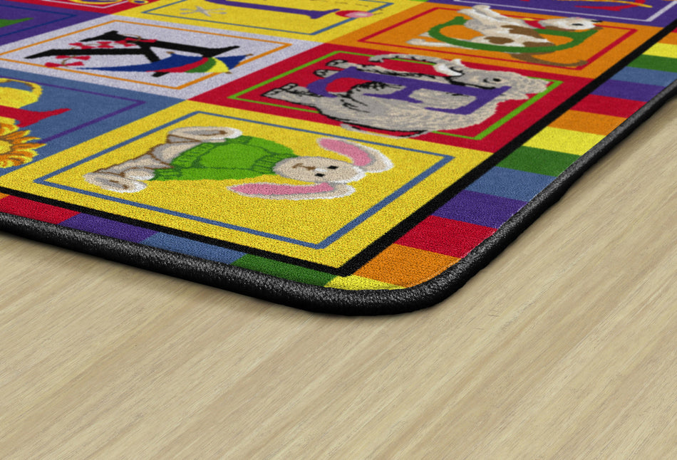 ABC BLOCKS RECTANGLE CARPETS 5'10" x 8' 4"