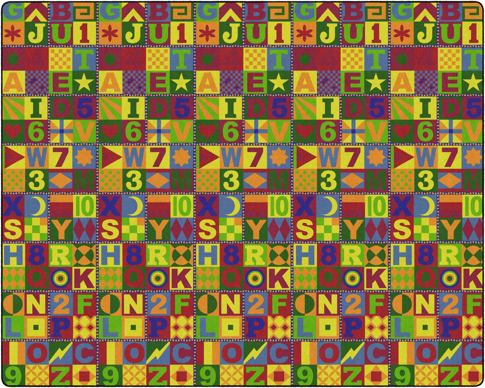 FLOORS THAT TEACH RECTANGLE CARPETS 12' x 15'