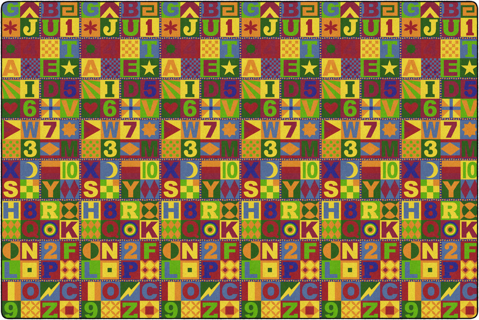 FLOORS THAT TEACH RECTANGLE CARPETS 12' x 18'