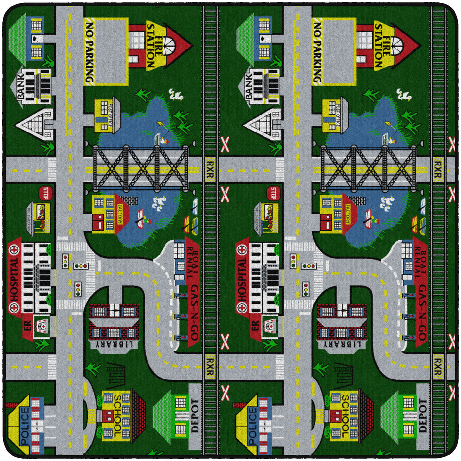 PLACES TO GO SQUARE CARPETS 6' x 6'
