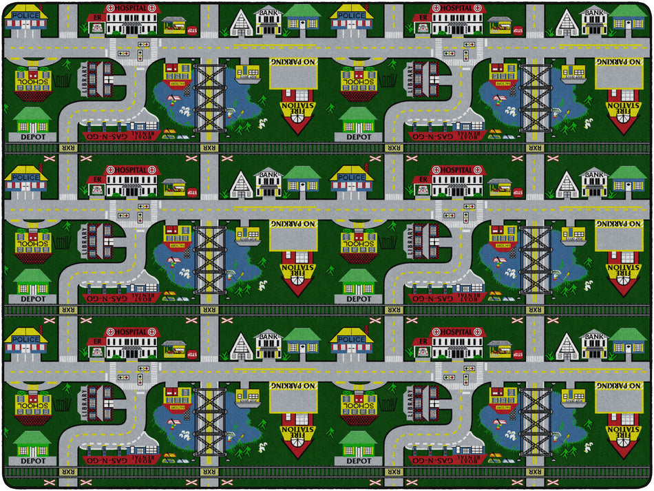 PLACES TO GO RECTANGLE CARPETS 9' x 12'