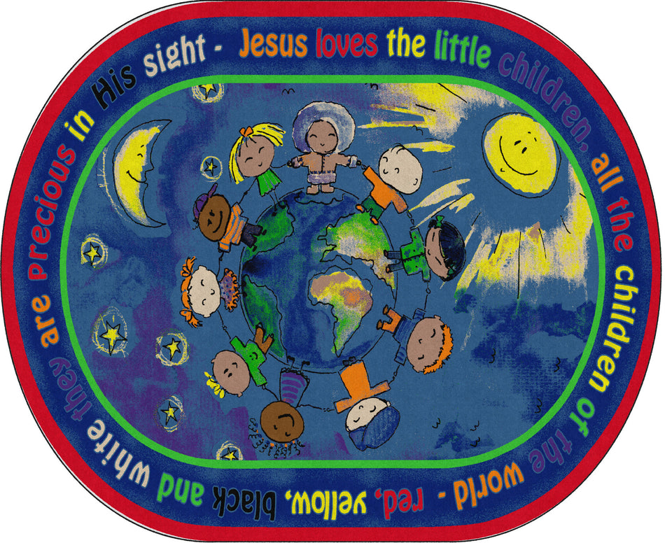 ALL THE LITTLE CHILDREN OVAL CARPETS 10'6 x 13'2