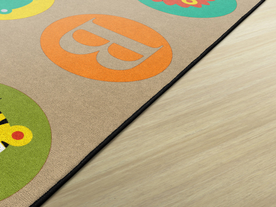 ABC AND 123 ANIMALS (LIGHT) (Seats 30) RECTANGLE CARPETS 10'6 x 13'2