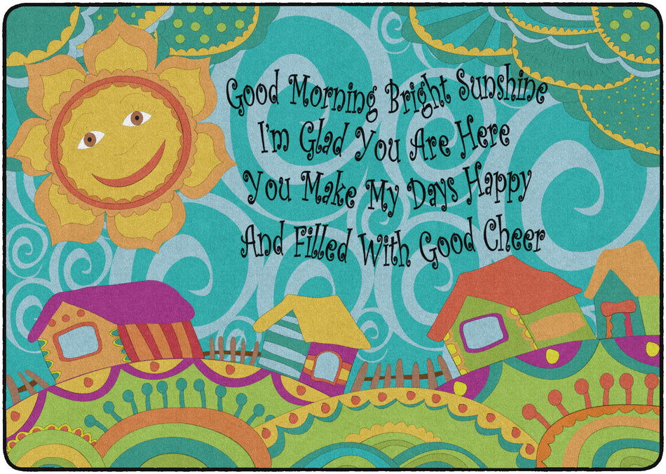 GOOD MORNING BRIGHT SUNSHINE RECTANGLE CARPETS 6'x8'4