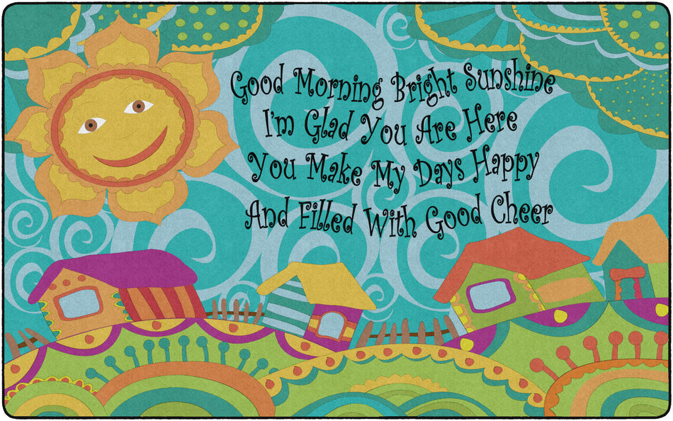 GOOD MORNING BRIGHT SUNSHINE RECTANGLE CARPETS 7'6 x 12'