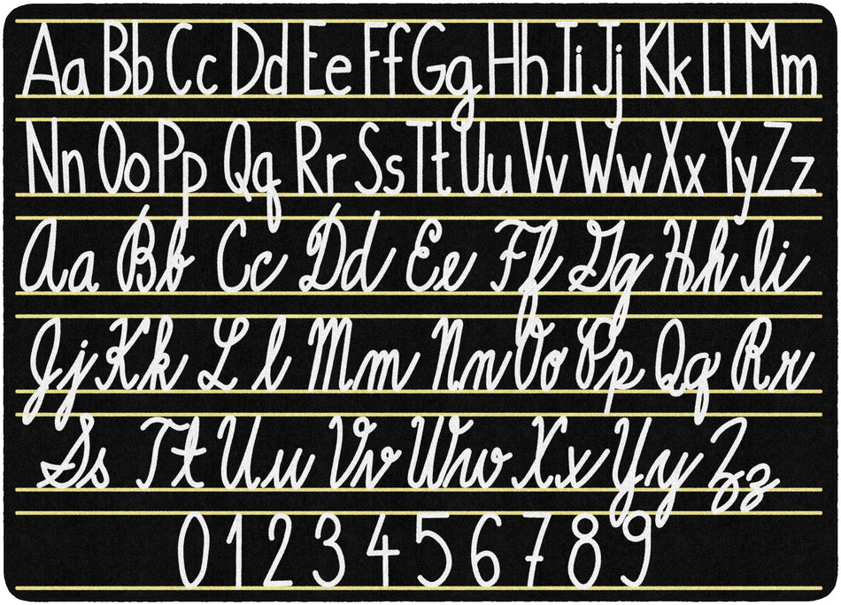 HANDWRITING SAMPLERS RECTANGLE CARPETS 6'x8'4