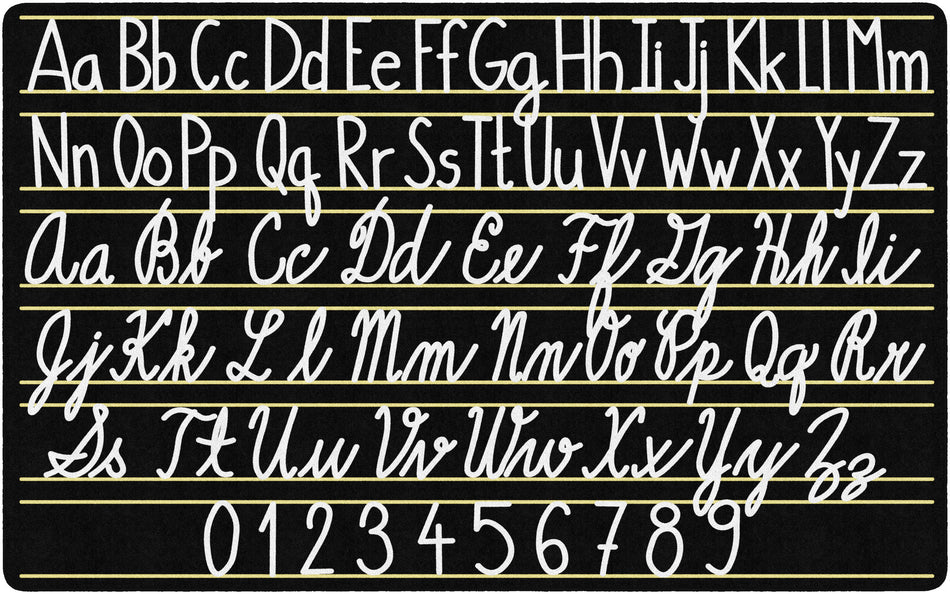 HANDWRITING SAMPLERS RECTANGLE CARPETS 7'6 x 12'