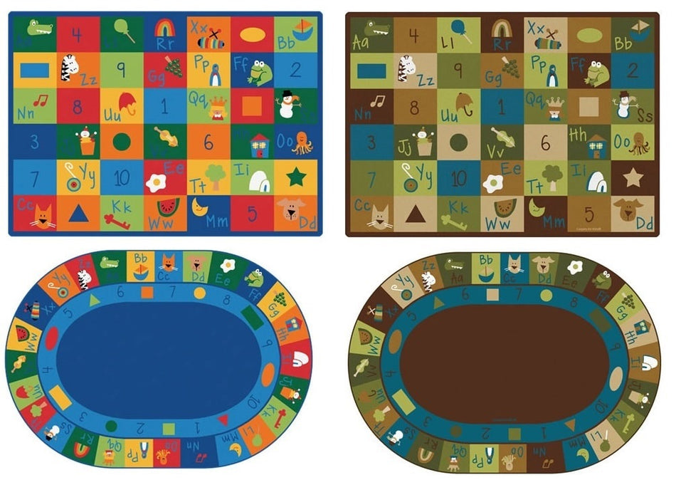 Learning Blocks Classroom Rug 4'5" x 5'10"