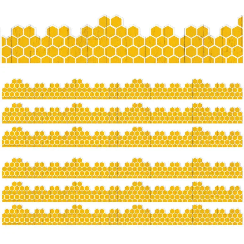 The Hive Honeycomb Extra Wide Deco Trim&reg;, 37 Feet Per Pack, 6 Packs