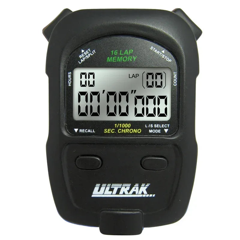 460 16 Lap Memory Black Stopwatch