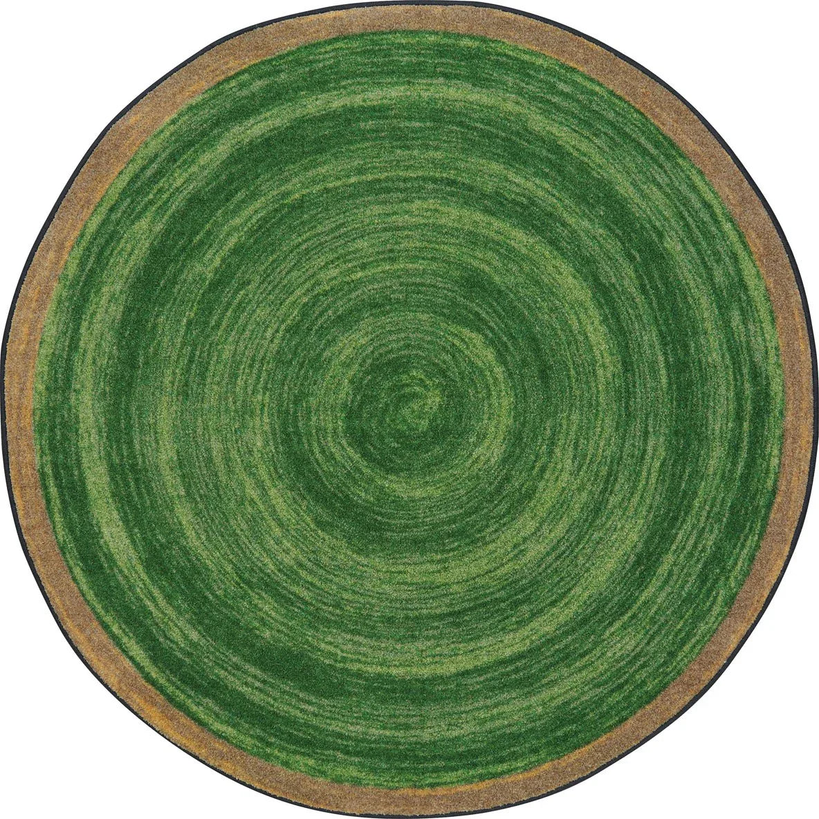 Feeling Natural 5'4" Round area rug in color Pine